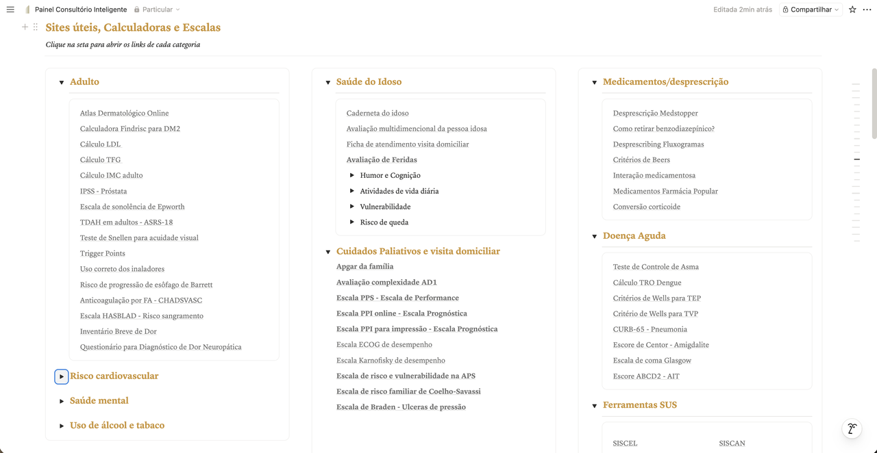 Sites úteis, Calculadoras e Escalas